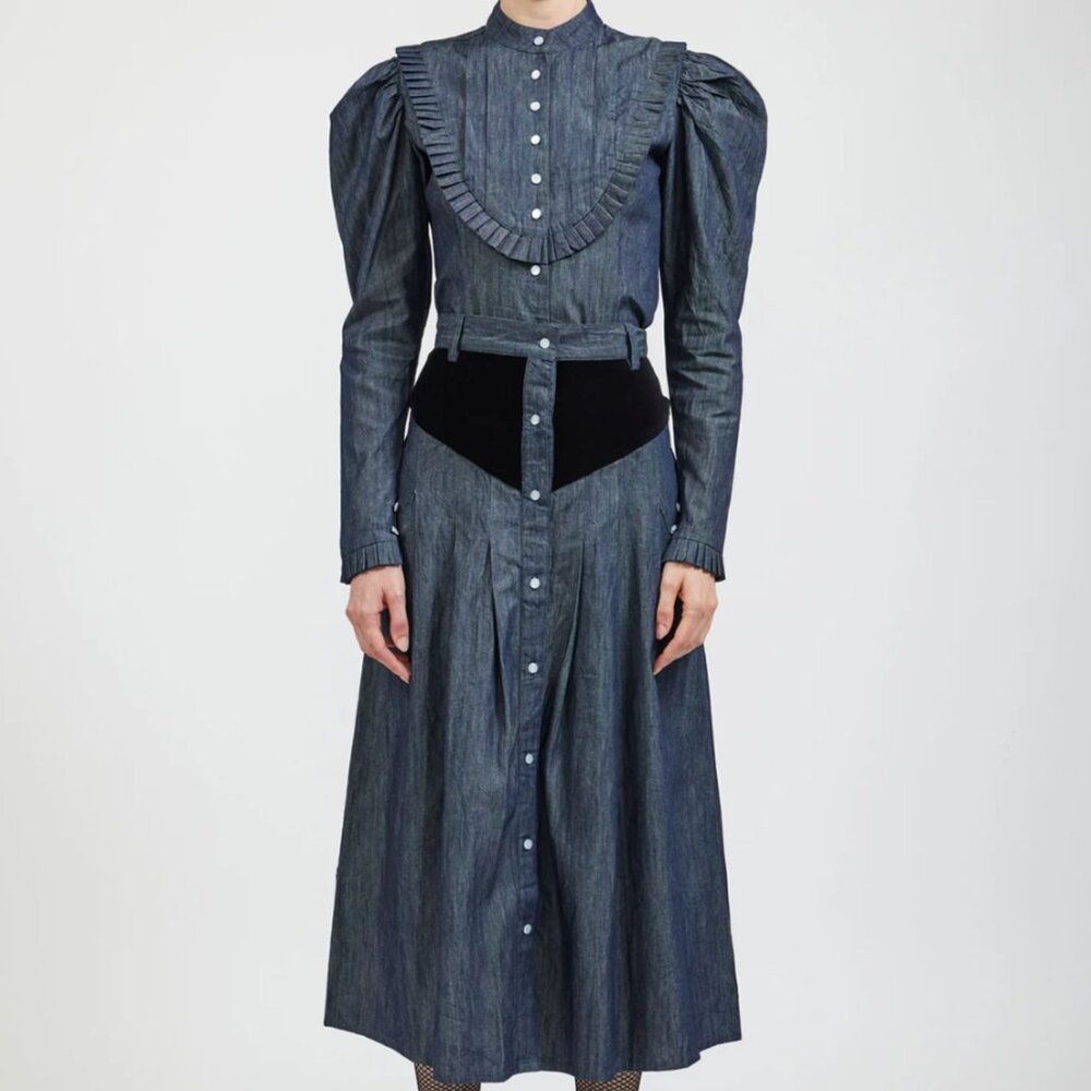 Batsheva Matching Denim Set size 6